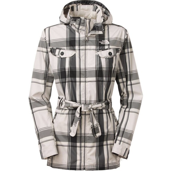 The North Face Jackets & Blazers - The North Face Hyvent Plaid Hooded Rain Jacket Wind Chime Gray Size XL H14655